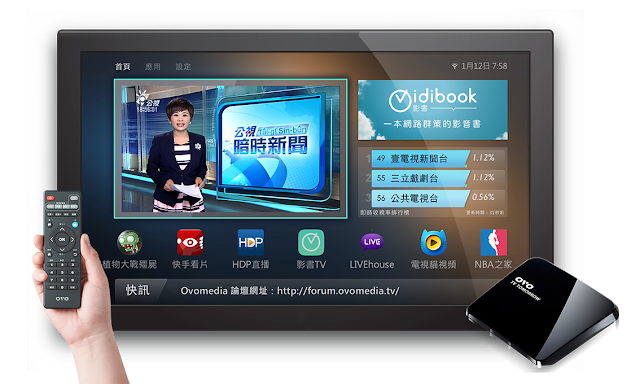 OVO電視盒,一支搖控器即可做所有事,開賣12小時賣出千台。012615。展雋創意提供。.png enter image description here