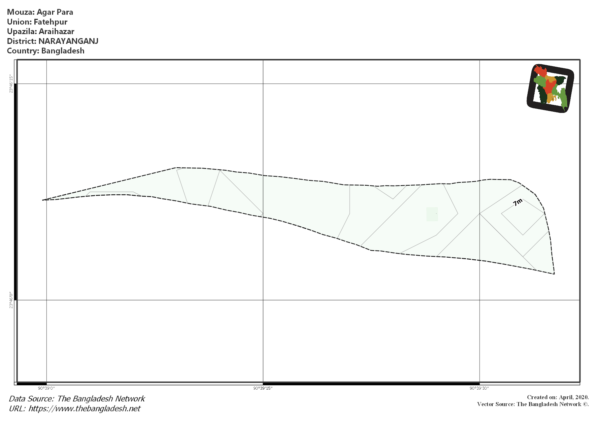 Map of Agar Para Mouza of Araihazar Upazila, NARAYANGANJ Map of Agar Para Mouza of Araihazar Upazila, NARAYANGANJ, Bangladesh.