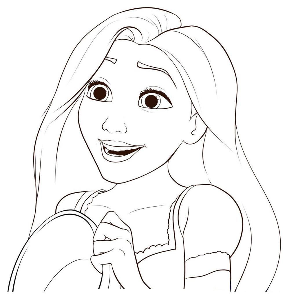 Desenho da Rapunzel Para Colorir ~ Imagens Para Colorir