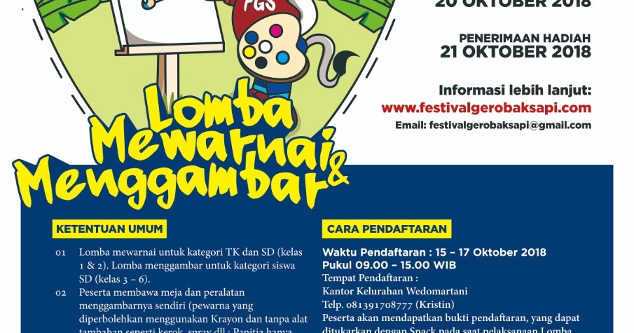 Festival Gerobak Sapi Lomba Menggambar Dan Mewarnai Fgs 2018