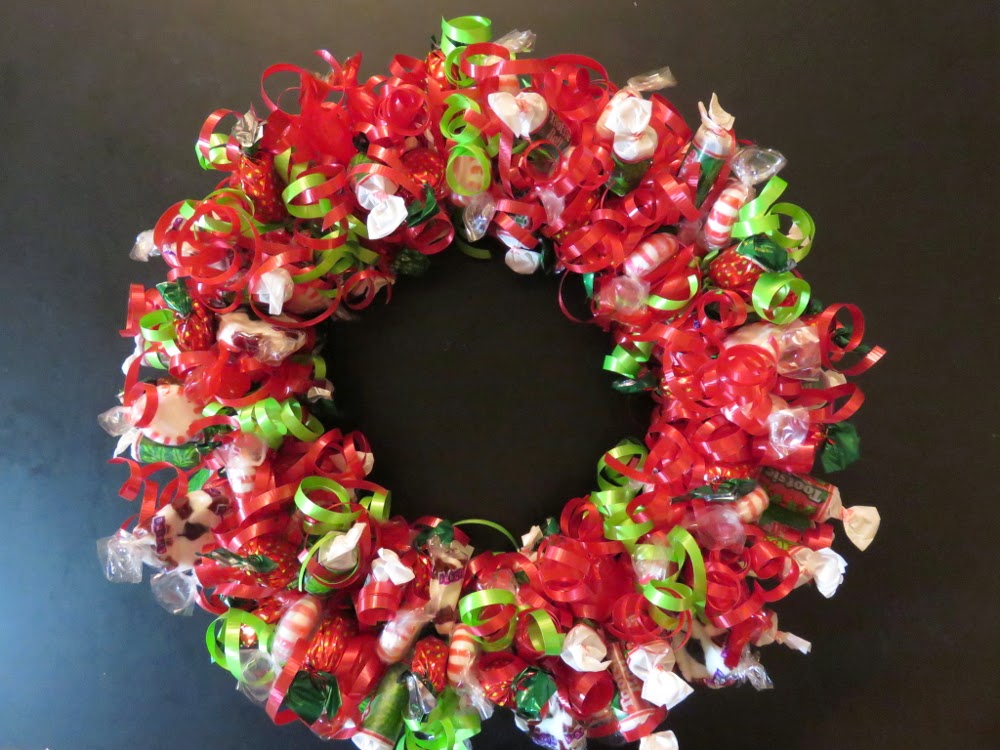 saruthdesigns Candy & Ribbon Wreath