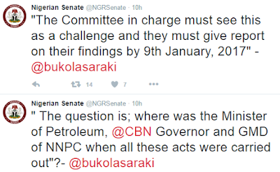 3 Saraki queries Buhari's role as Min. of Petroleum as Dino Melaye accuses NNPC, NPDC of non-remittance of $400m