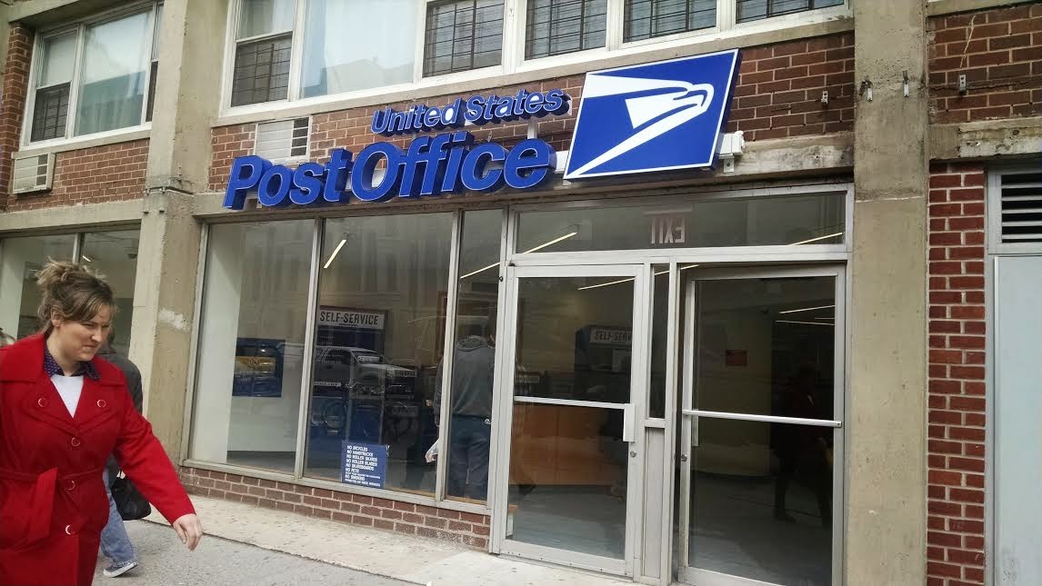 EV Grieve 13 months after opening, the USPS retail outlet on East 14th Street gets signage