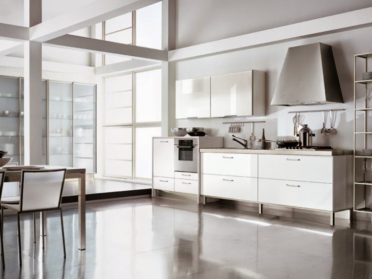 modern high gloss white kitchen for your kitchen in white gloss