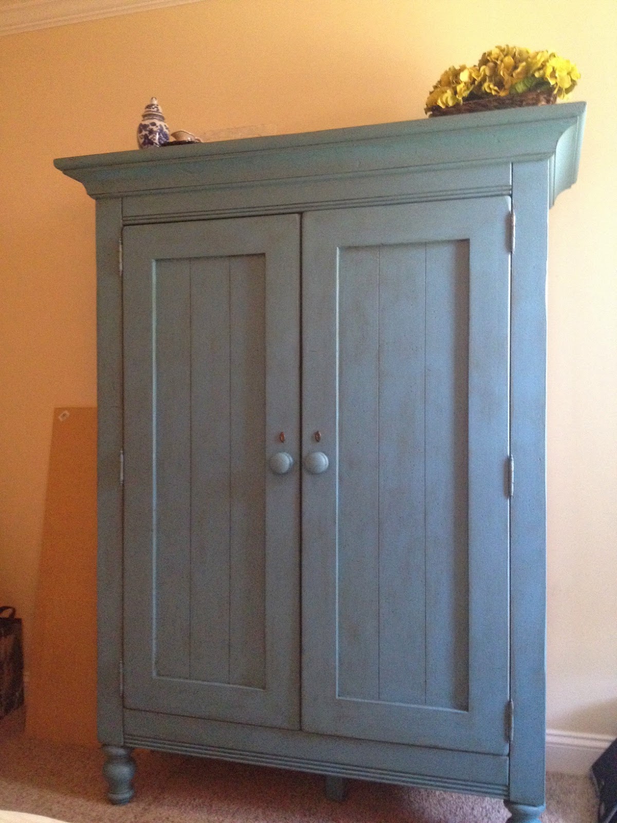 Decorating in DIY Chalk Paint Armoire