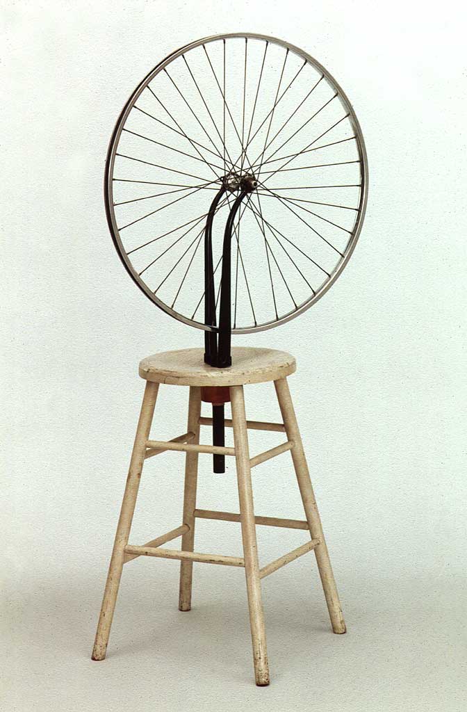 marcel duchamp et sa roue de bicyclette