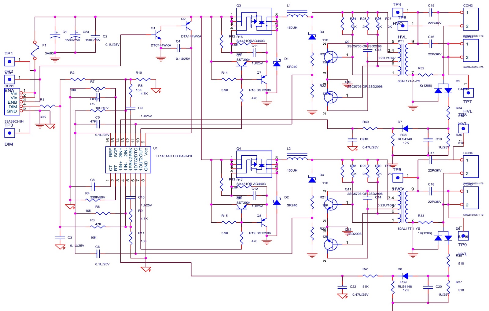 Lcd Inverter Circuit Diagram Schematic | Home Wiring Diagram