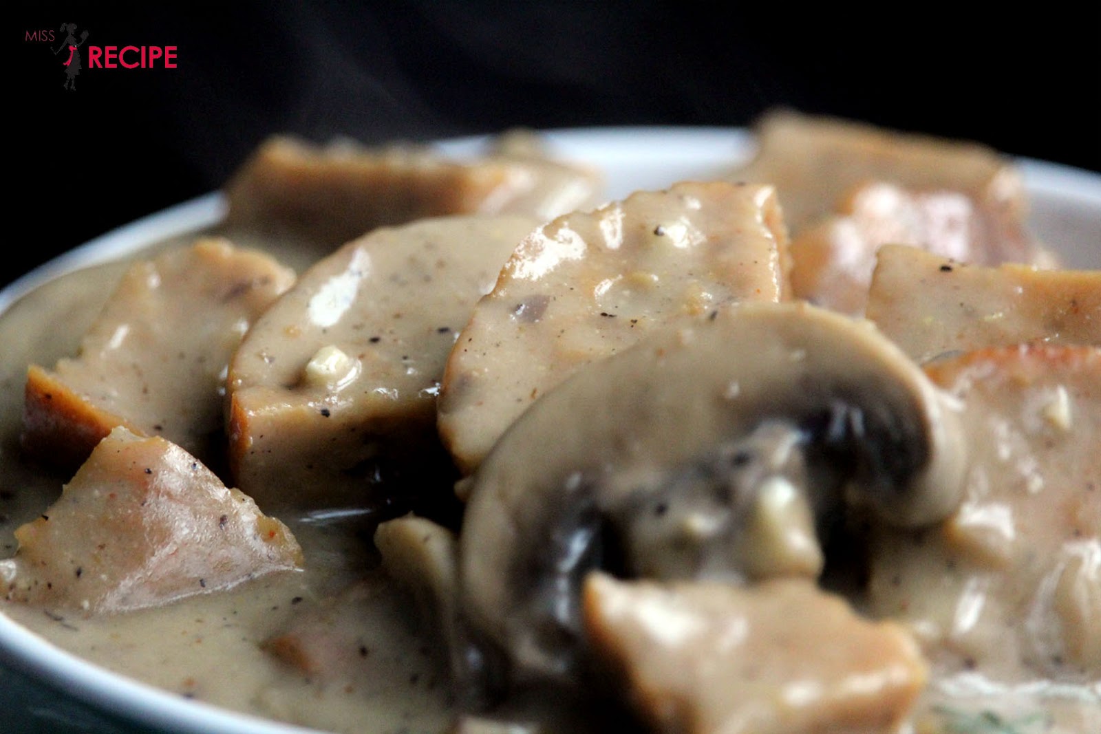 Seitan stroganoff Traiteur vegan à Québec