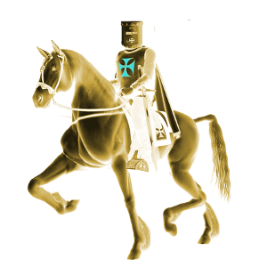 Cavaliere templare a cavallo