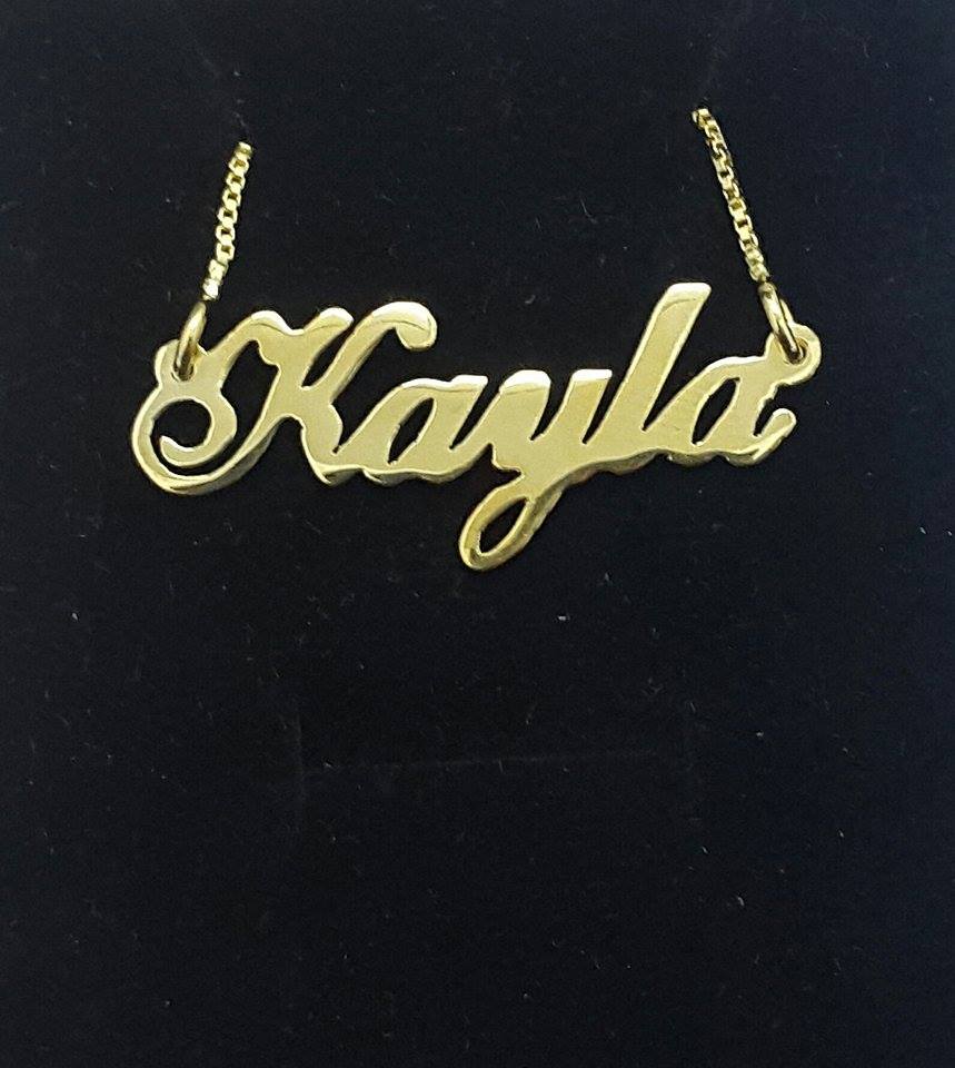 Personalized Jewelry Name Necklace Monogram Online A Name Necklace