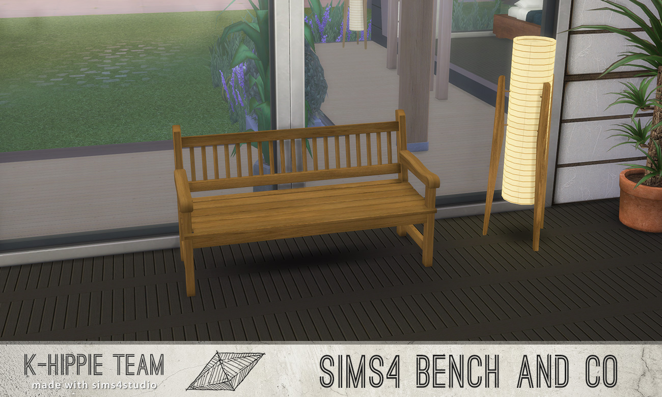 My Sims 4 Blog 7 Benches Old Wood Serie volume 1 by Blackgryffin