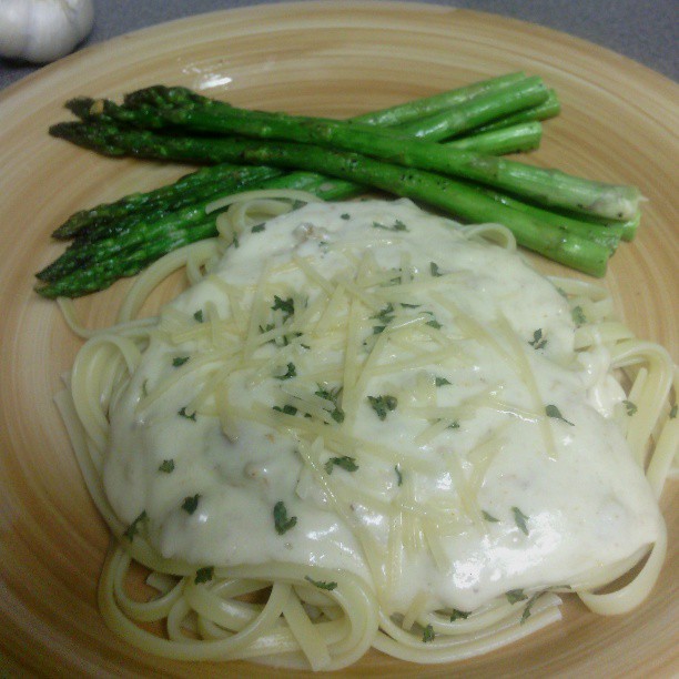 Deal Savvy Mom Homemade Blue Crab Alfredo with garlic and butter pan