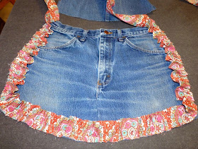 Mary Jo's Cloth Design Blog: Recycle Old Blue Jeans into a Fun Apron