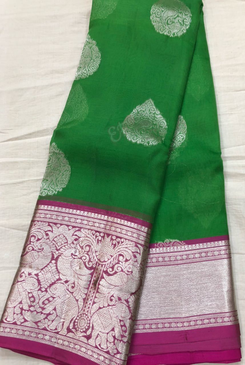Latest Model Pure Kanchi Kora Pattu Sarees