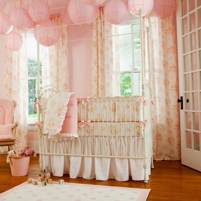 Cuartos color salmón para bebés - Ideas para decorar dormitorios
