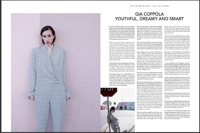 Gia Coppola in Metal Magazine # 27 Spring/Summer 2012 by Eric Guillemain