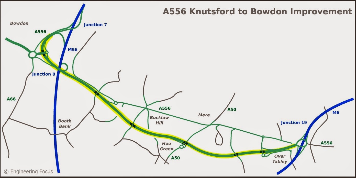 A556 Knutsford to Bowdon Improvement