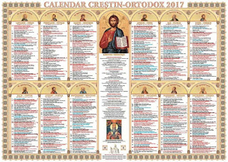 calendar ortodox 2017, poza calendar, biserica, sarbatori religioase, crestin ortodox, 