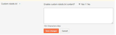 how to add custom robots.txt file on blogger