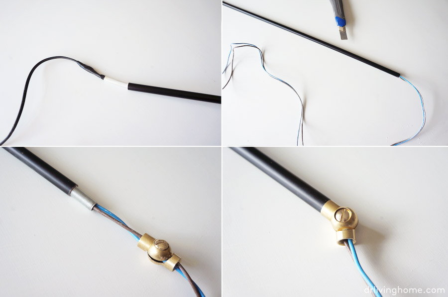 Diy swing arm wall lamp