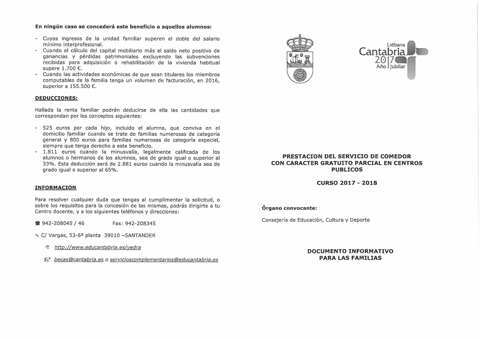 AMPA Flavio San Román : Becas de comedor curso 2017/18 AMPA Flavio San Román : Becas de comedor curso 2017/18