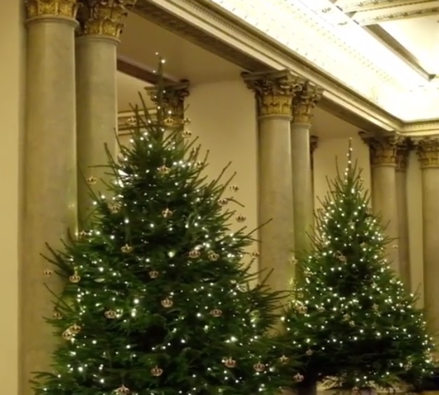 Queens of England All the Queen's Christmas Trees Buckingham Palace