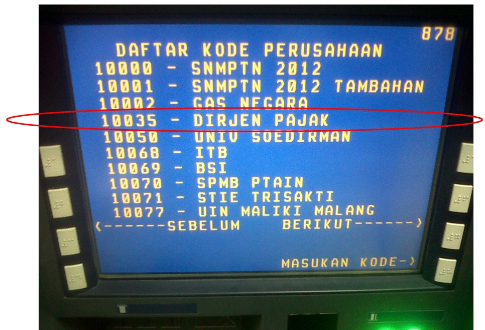 pembayaran di atm dengan billing code pembayaran di atm dengan billing code