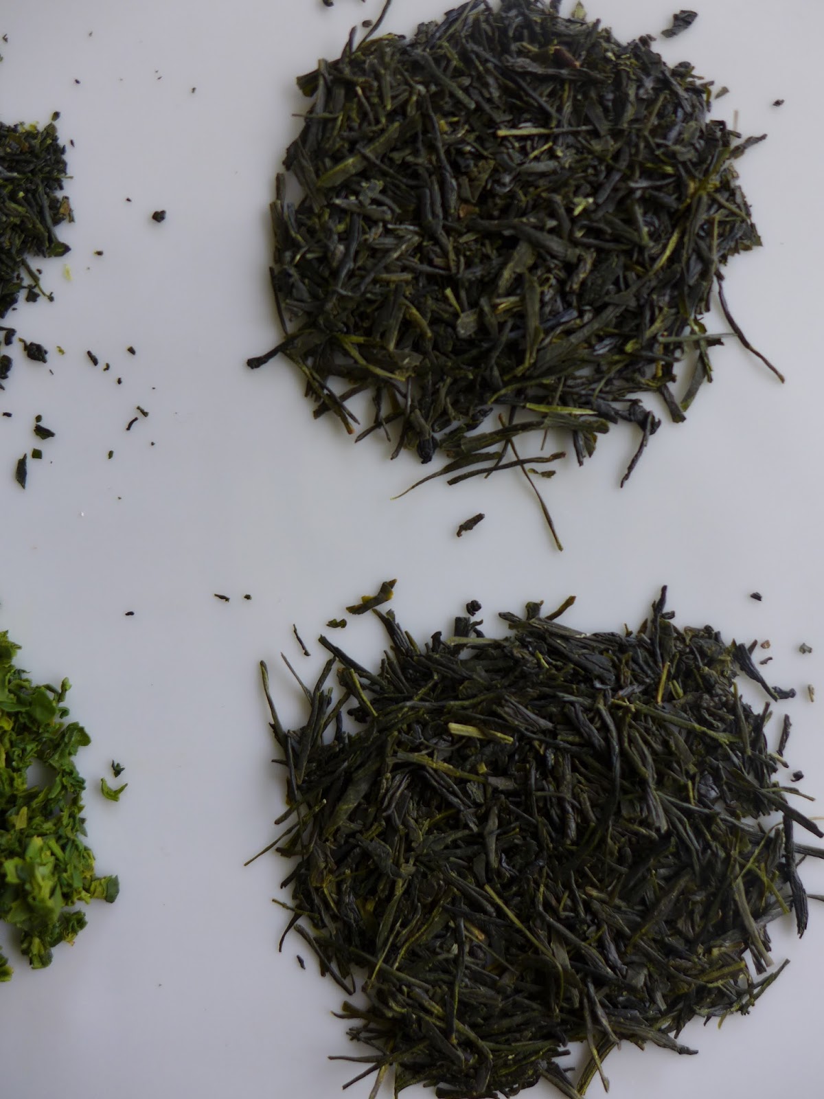 Notes on Tea: Four Types of Sencha Tea Leaves