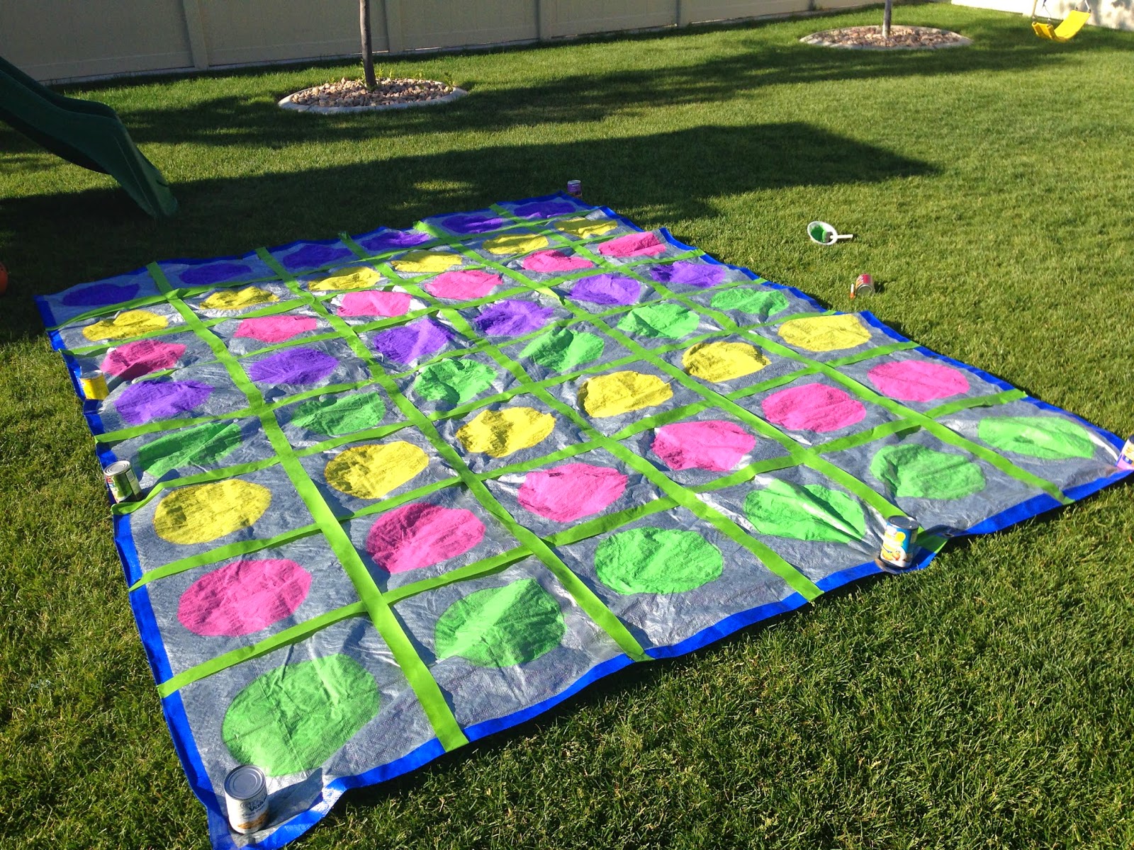 do it yourself divas DIY Giant Yard Twister Game with