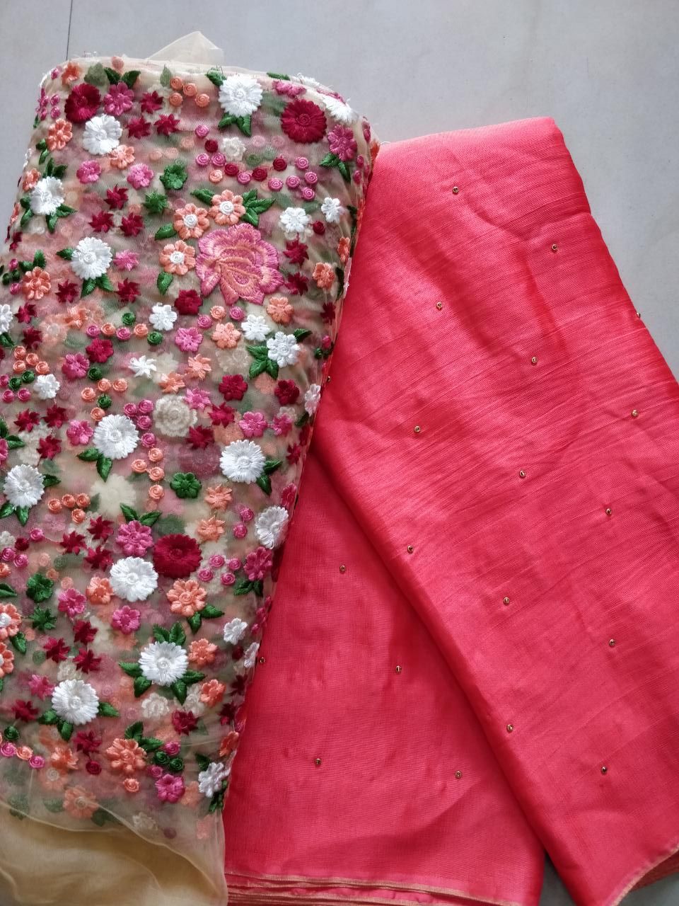 georgette saree with designer blouse