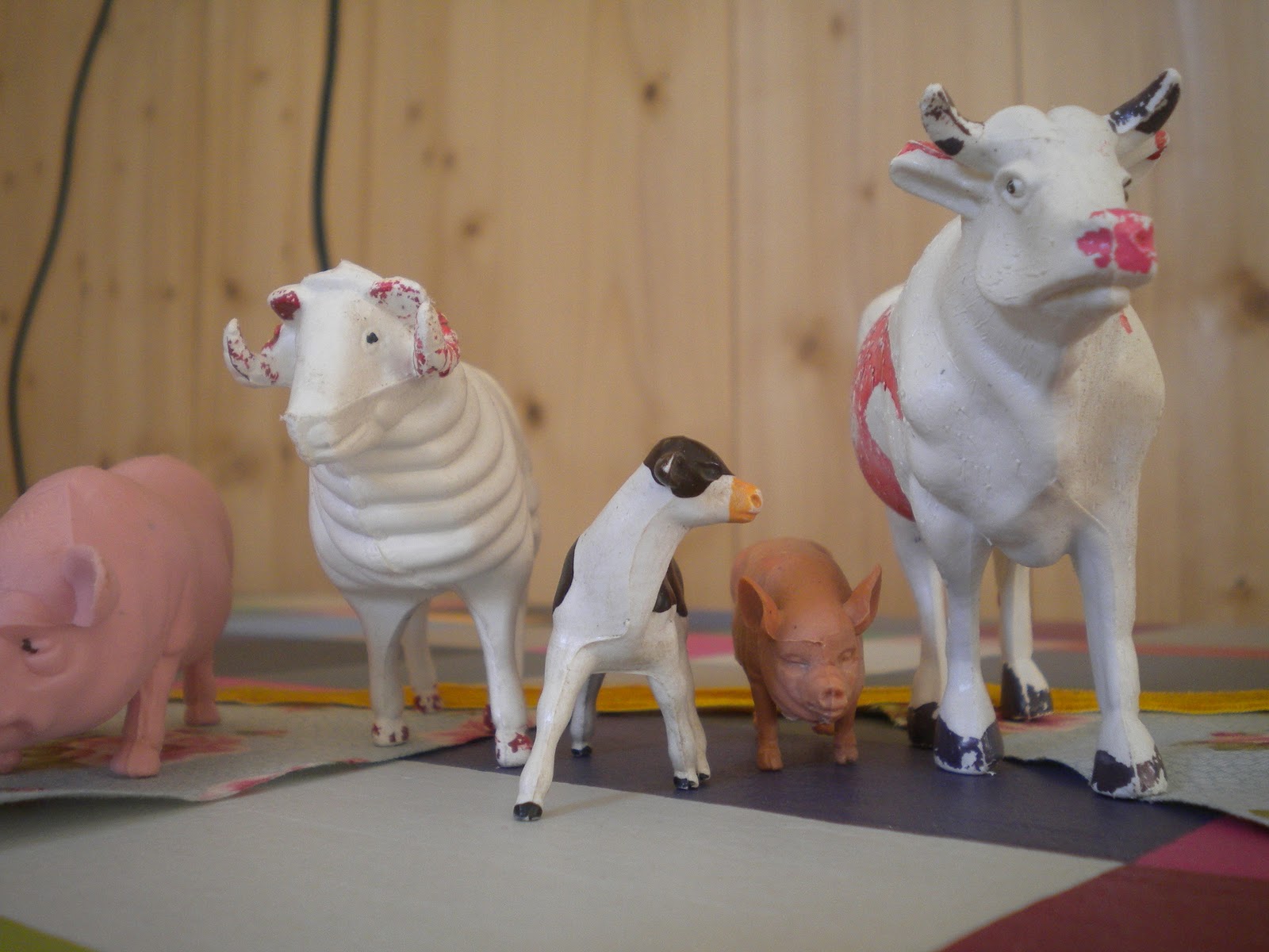 RetroVerso-jouetancien: Animaux en plastique