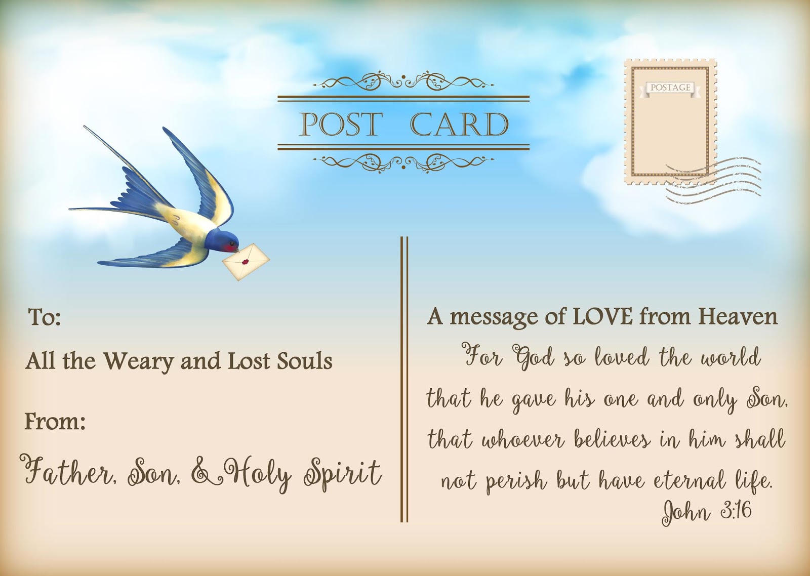 Devotional Diary Post Cards from Heaven