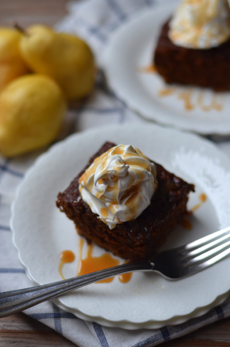 Sourdough Sunday Pear Molasses Gingerbread Cake