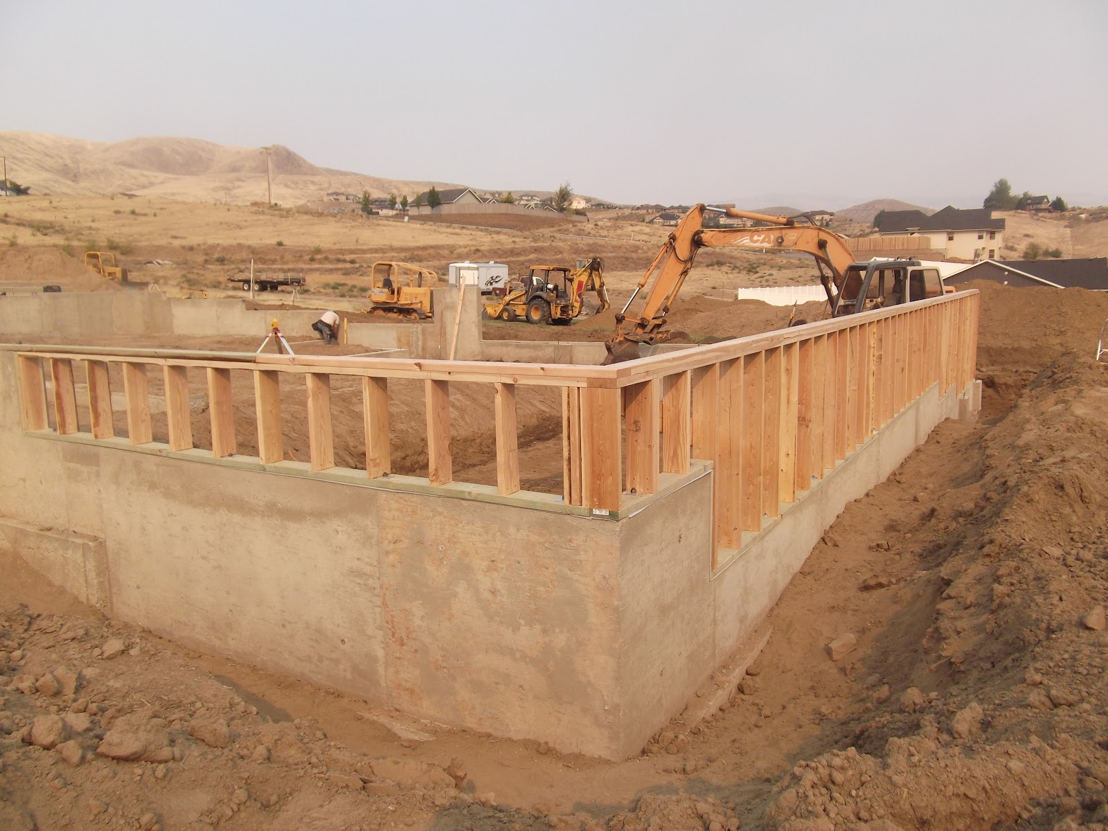 Dave and Angie's house Pony wall and sill plate