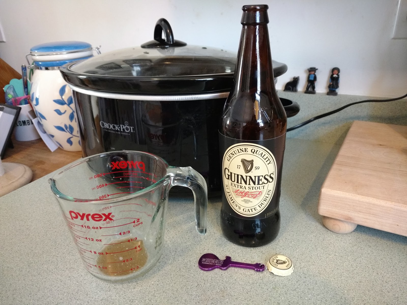 "So what are you making for dinner?" Crockpot Corned Beef and Guinness