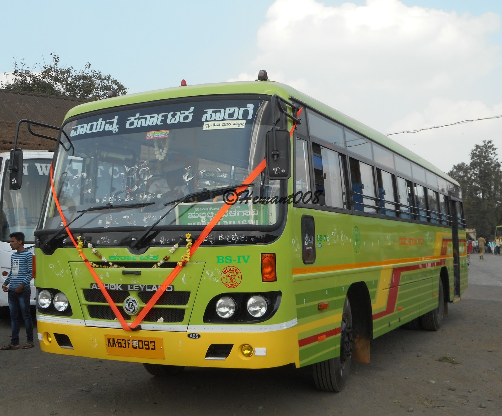 Hemant AutoclickZ NWKRTC BS4 Ashok Leyland Express bus