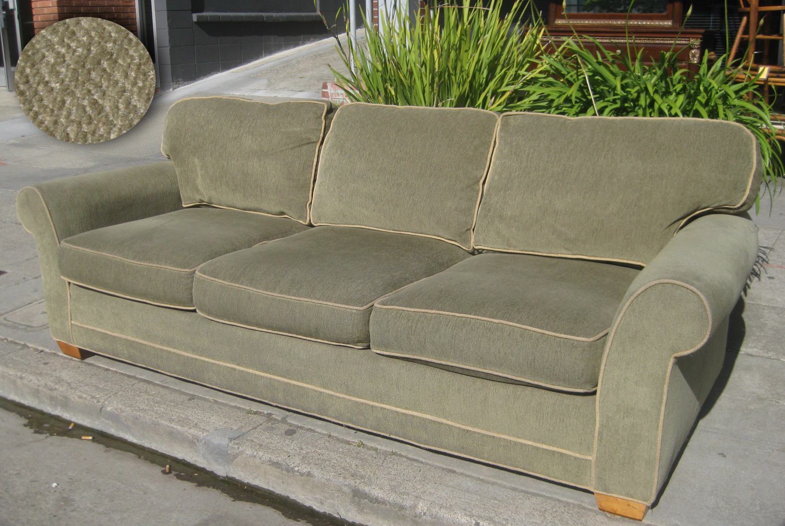 UHURU FURNITURE & COLLECTIBLES SOLD Olive Sofa 115