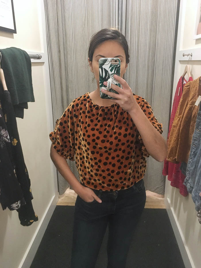 Madewell fitting room try on