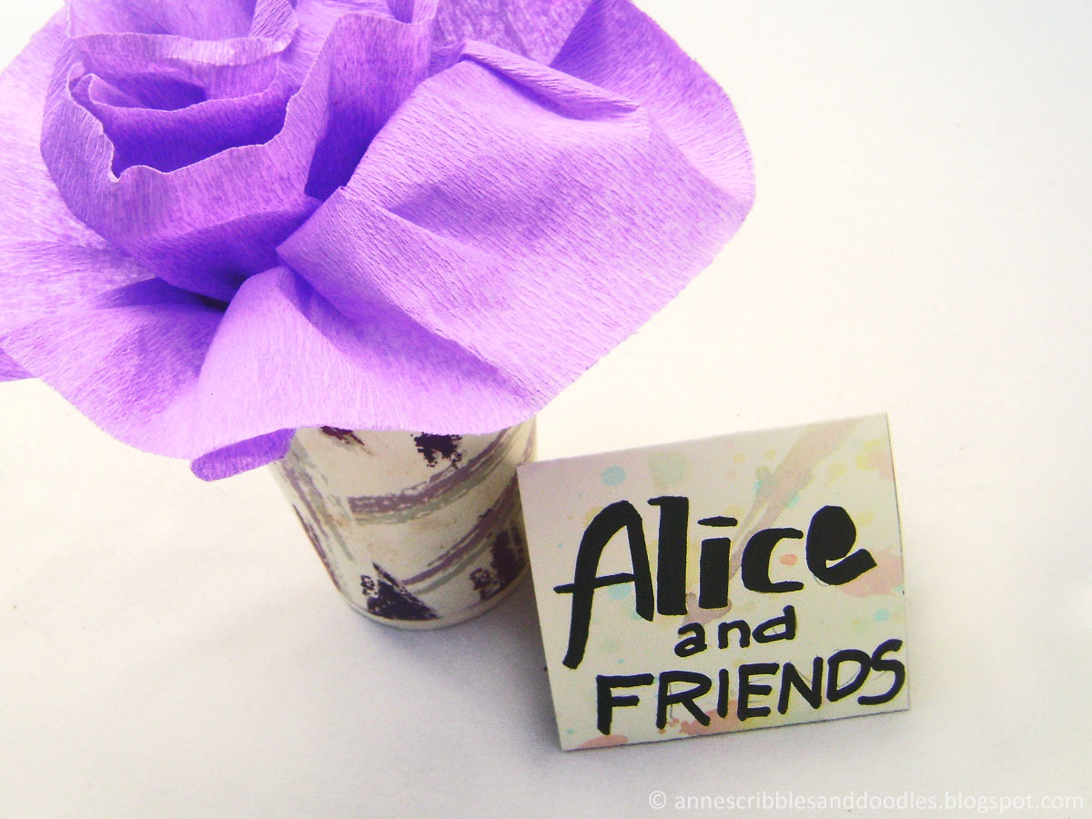 DIY Alice in Wonderland Party Place Card Holders