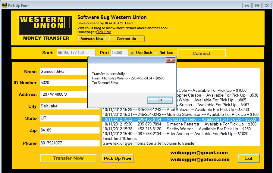 WU BUG SOFTWARE AND TRANSFERS WESTERN UNION TRANSFER wu-bug-software-and-transfers-western-union-transfer