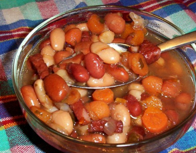 Sup kacang merah - Masak tanggal tua