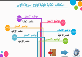 مواضيع الامتحانات المهنية 