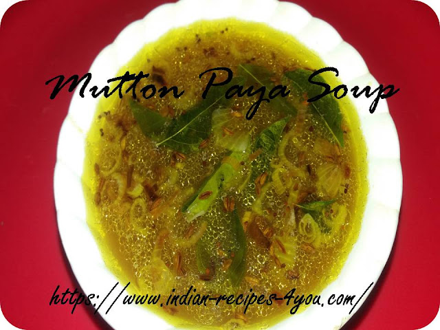 Mutton Paya Soup in hindi by Aju