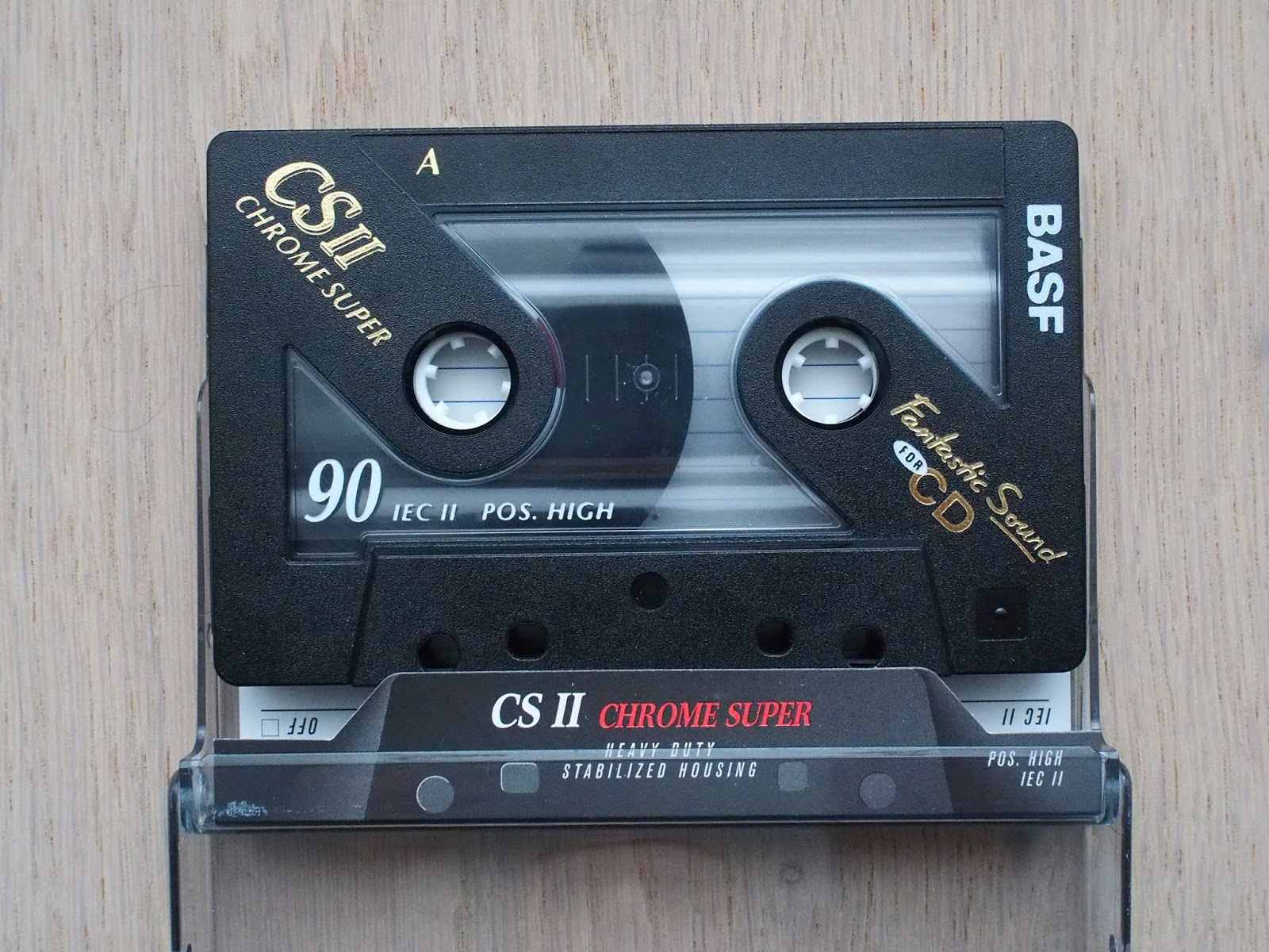 BASF Chrome Super CS II 2 90 Audio Cinta de Cassette IEC TYPE II para CD 