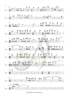 2 WE´RE ALL ALONE (Partitura para piano en clave de Do para Viola en 3º)