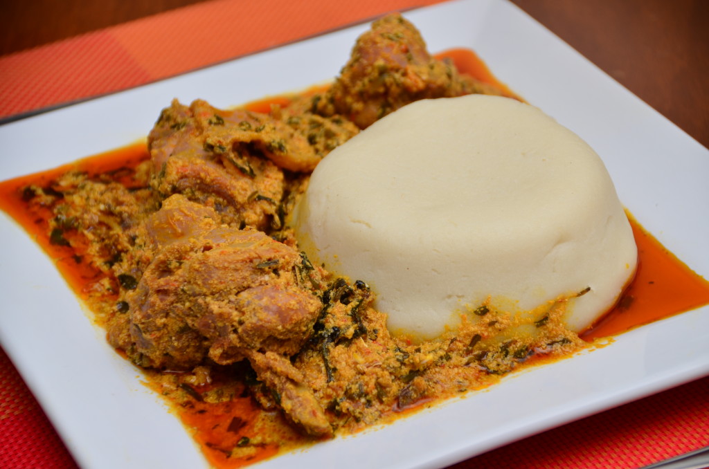 Egusi Soup With Pounded Yam"