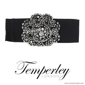 Kate Middleton wore TEMPERLEY LONDON Crystal Bow Belt