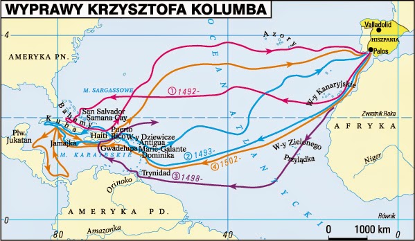 Trasy Wypraw Geograficznych Po Prostu Historia: WIELKIE ODKRYCIA GEOGRAFICZNE