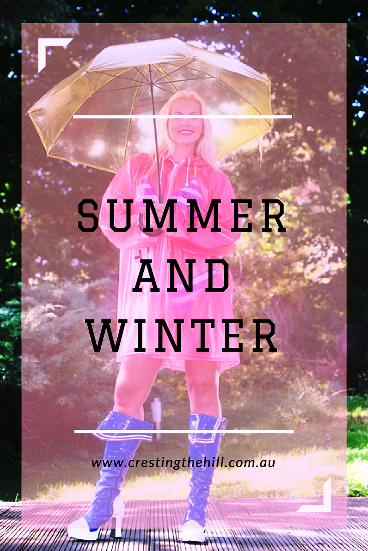 It's all about Summer and Winter on my social media - I love that I can choose to have a  Summer mindset