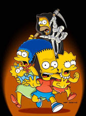 Calaverita de los Simpsons día de muertos